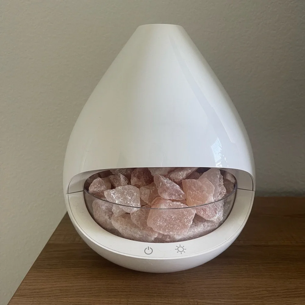 Pure Enrichment PureGlow Crystal Himalayan Salt Lamp & Essential Oil Diffuser